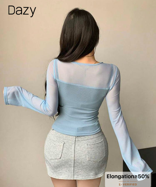 Baby blue top