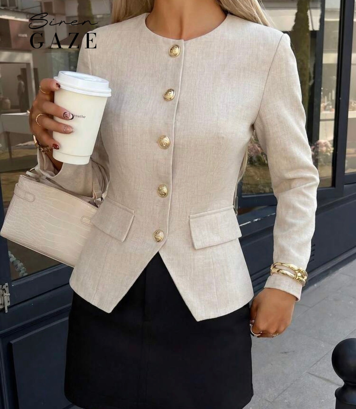 Beige blazer