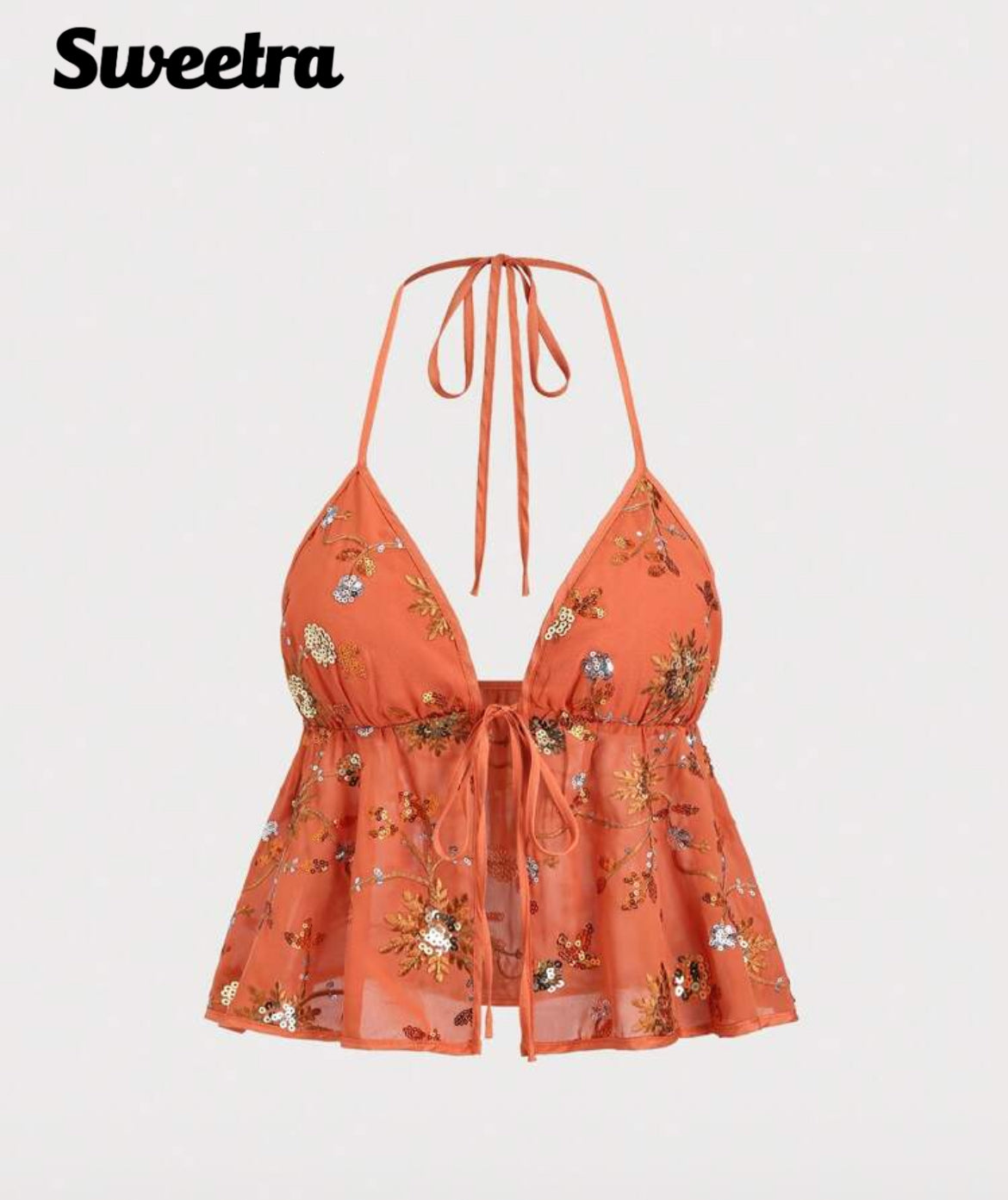 Tie strap top