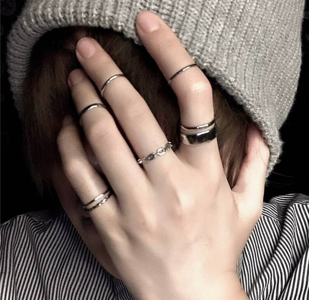 7pcs rings set