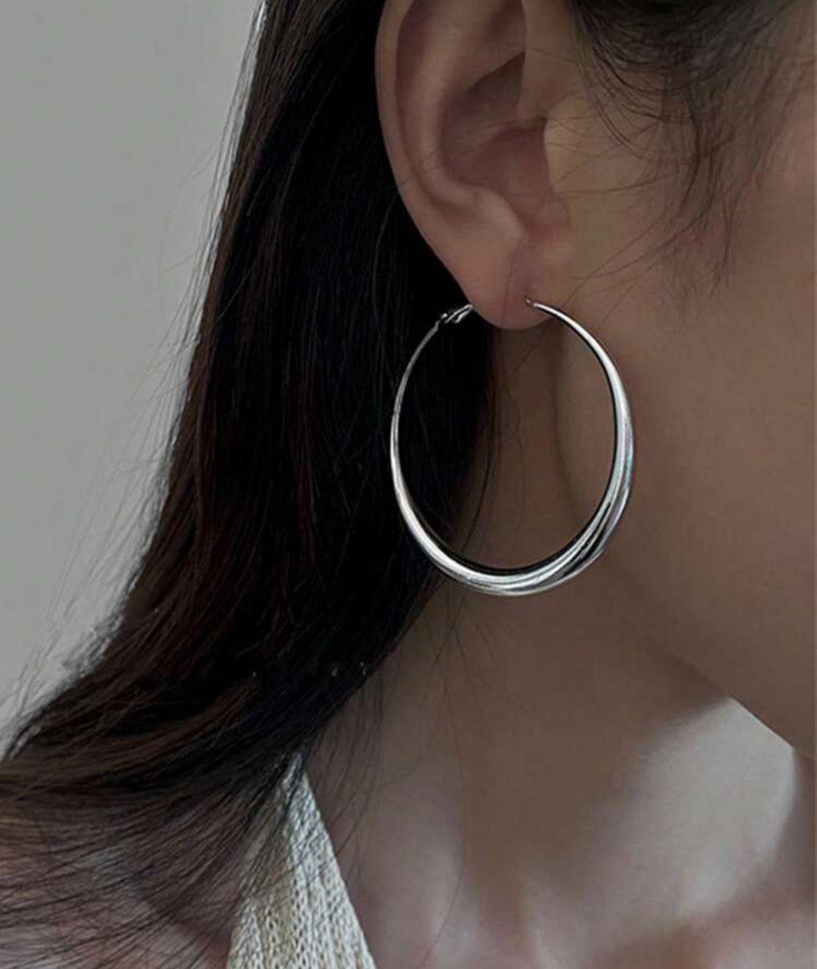 Silver earrings