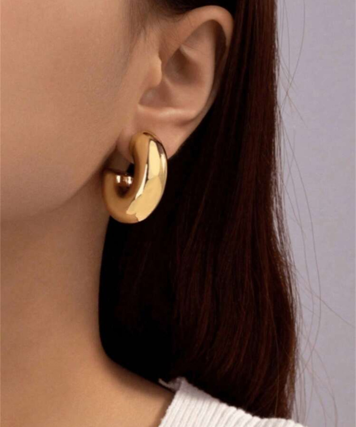 Gold earrings