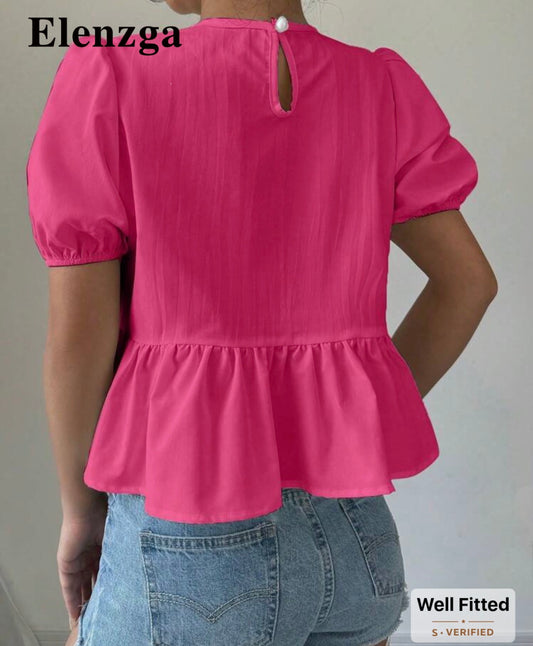 Puff sleeve blouse
