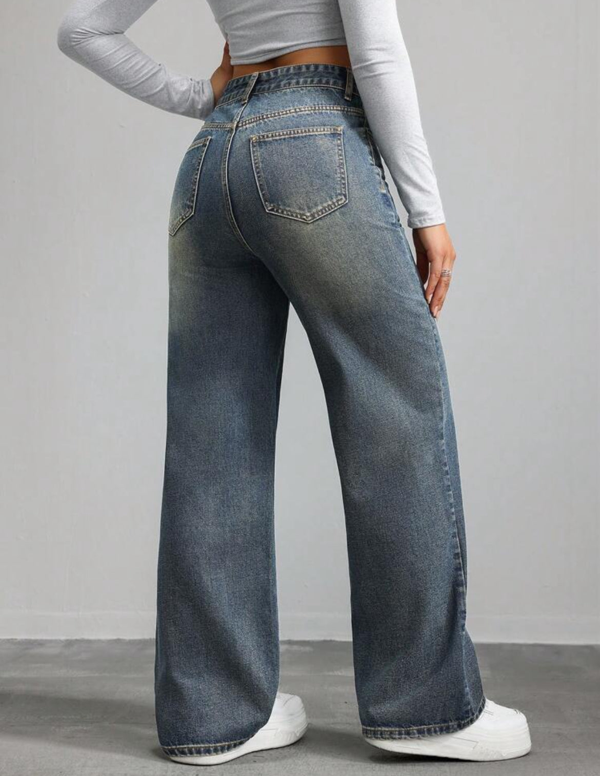 Straight leg jeans