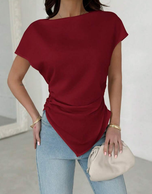 Burgundy blouse