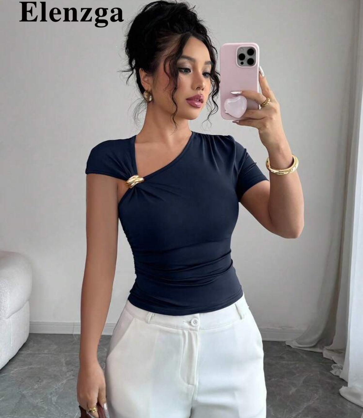 Navy top