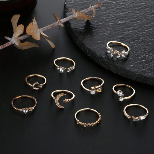9pcs rings set
