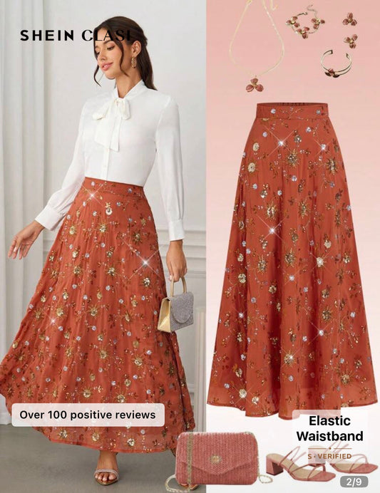 Orange skirt