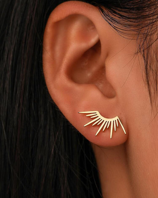Gold earrings