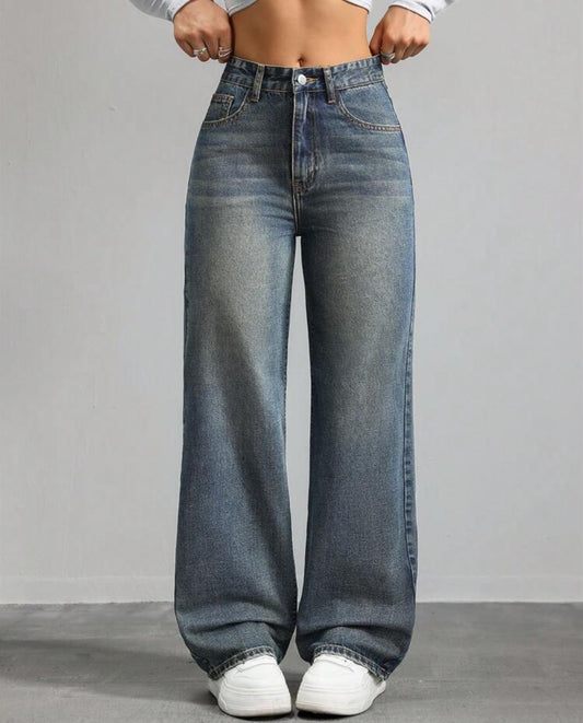 Straight leg jeans