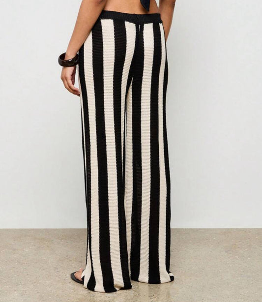 Wide leg crochet pants