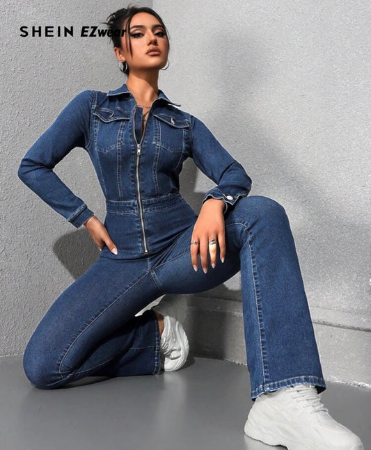 Denim jumpsuit