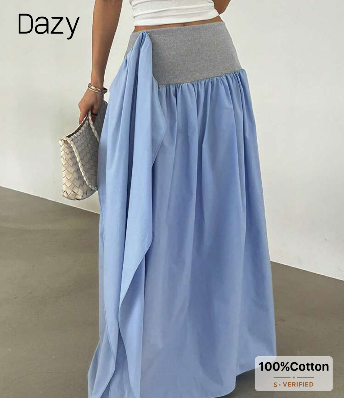 Baby blue skirt