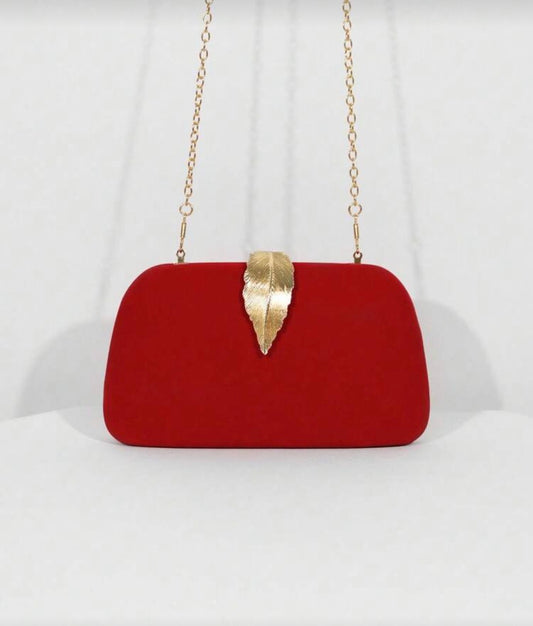 Velvet clutch