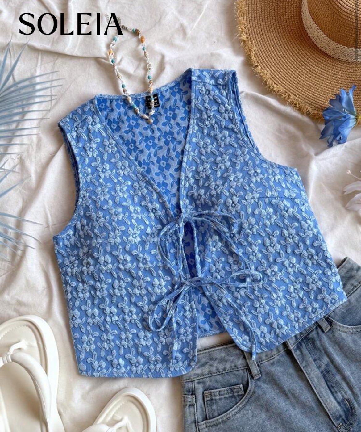 Front tie blouse