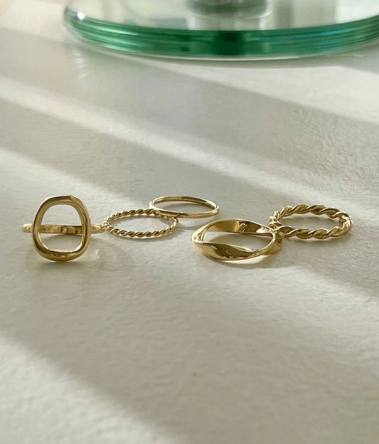 5pcs rings set