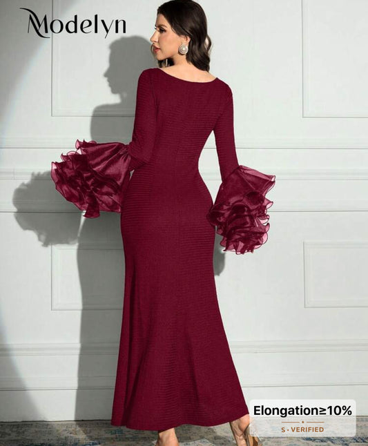 Burgundy dress