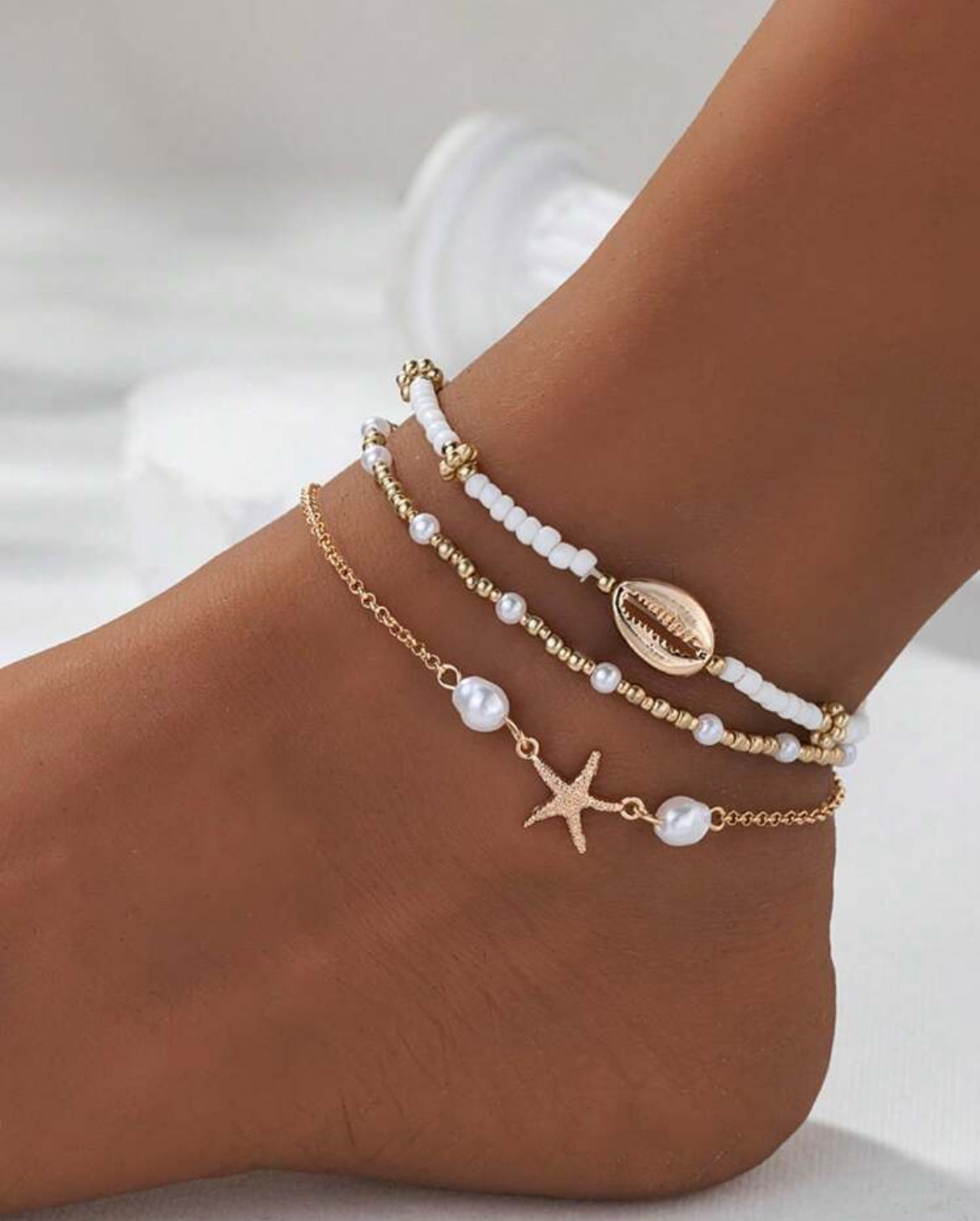 Shell anklet