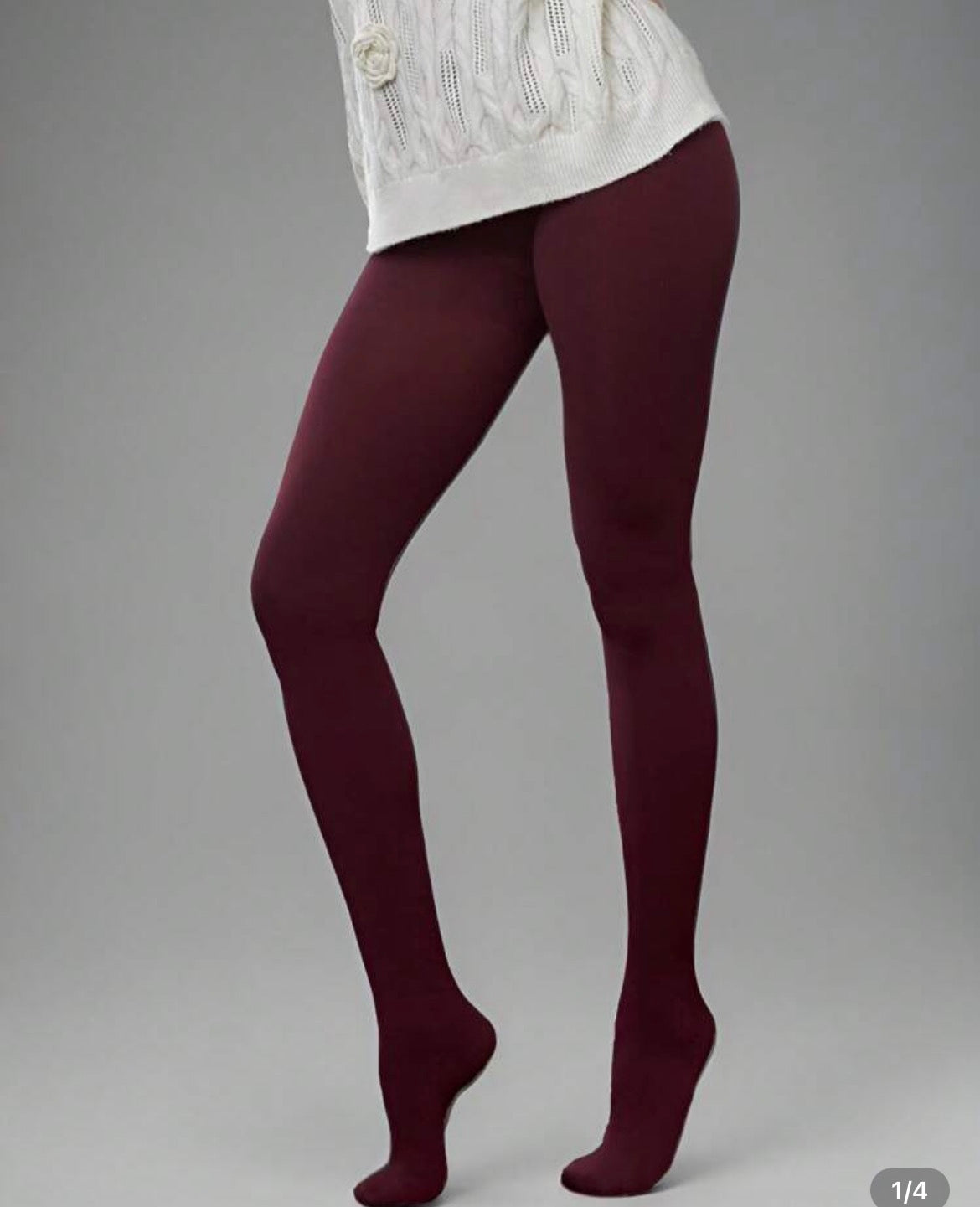 Burgundy Pantyhose