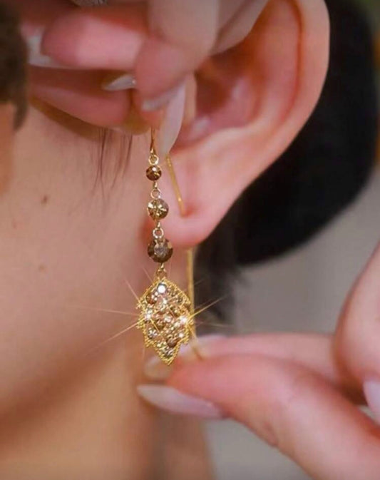 Gold earrings