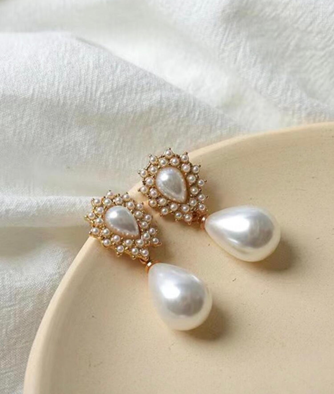 Pearl earrings
