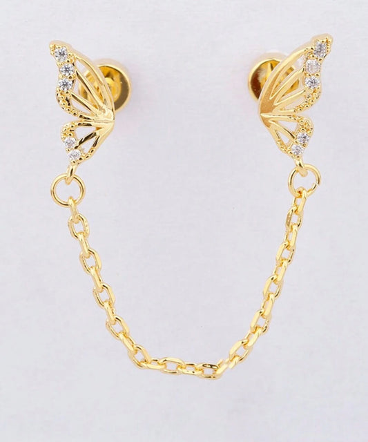 Double hole earrings