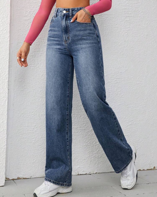 Wide leg jeans