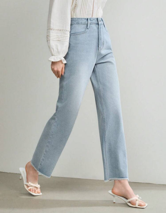 Straight leg jeans