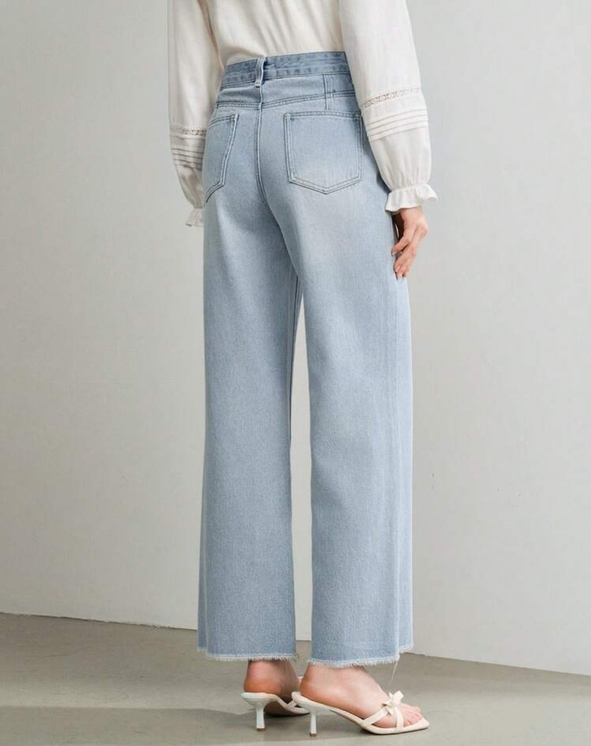 Straight leg jeans