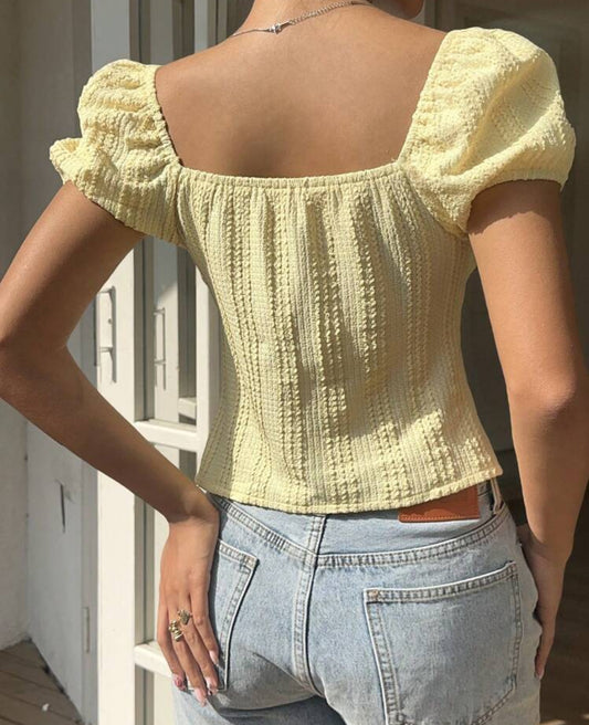 Puff sleeve top
