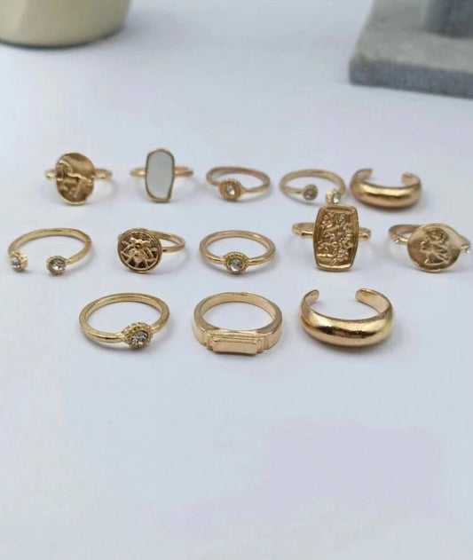 13 pcs rings set