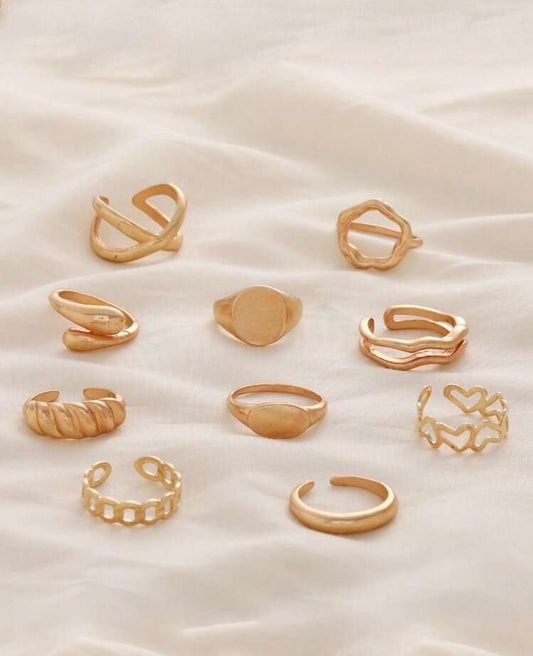 10pcs rings set