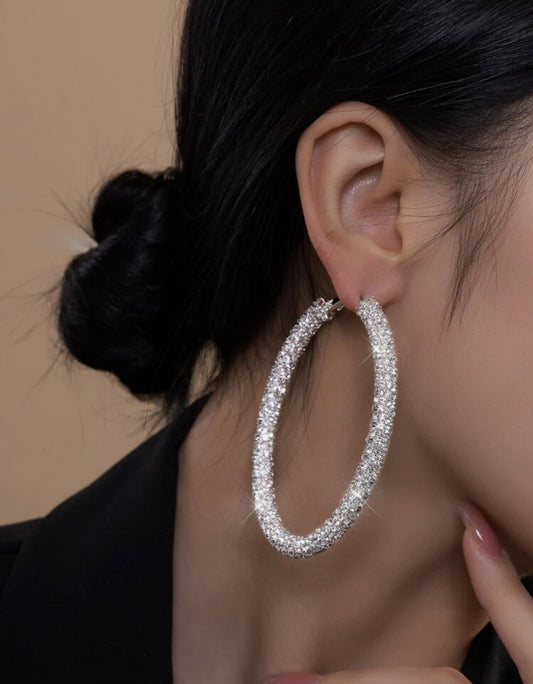 Silver earrings