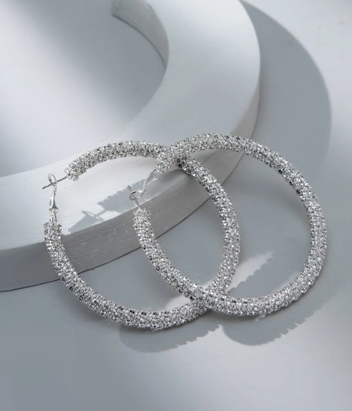 Silver earrings
