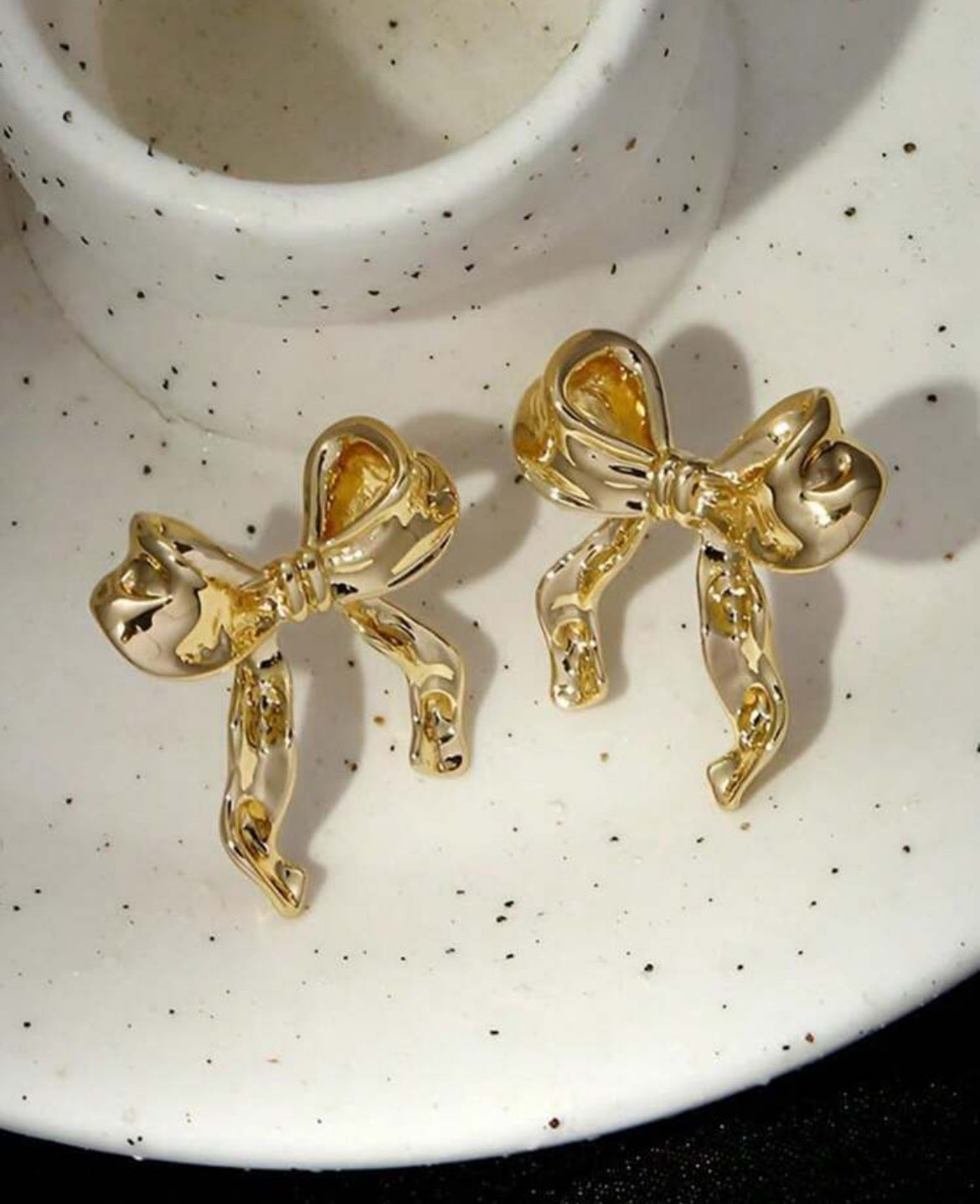Gold earrings