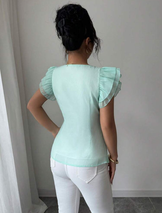Turquoise blouse