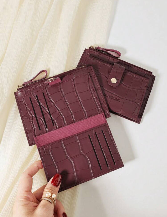 Burgundy wallet