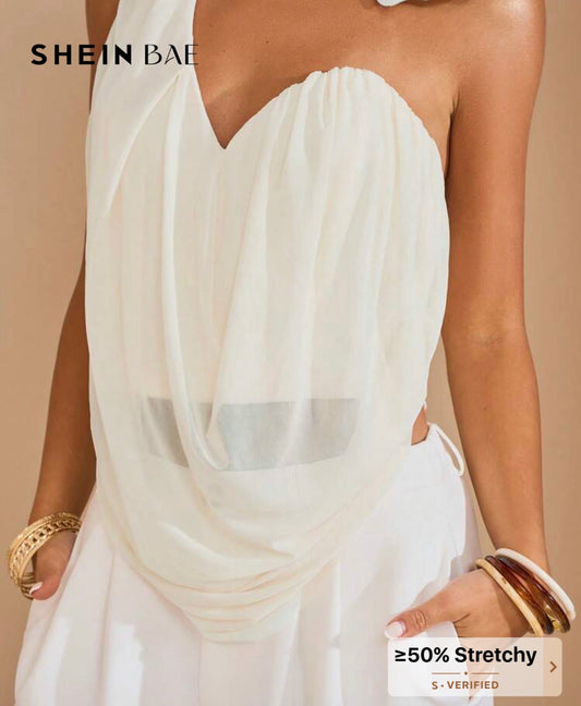 One shoulder top