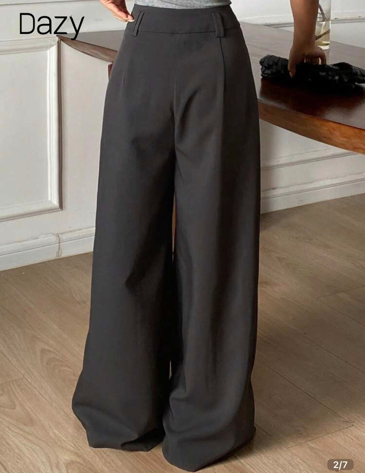 Wide leg trousers