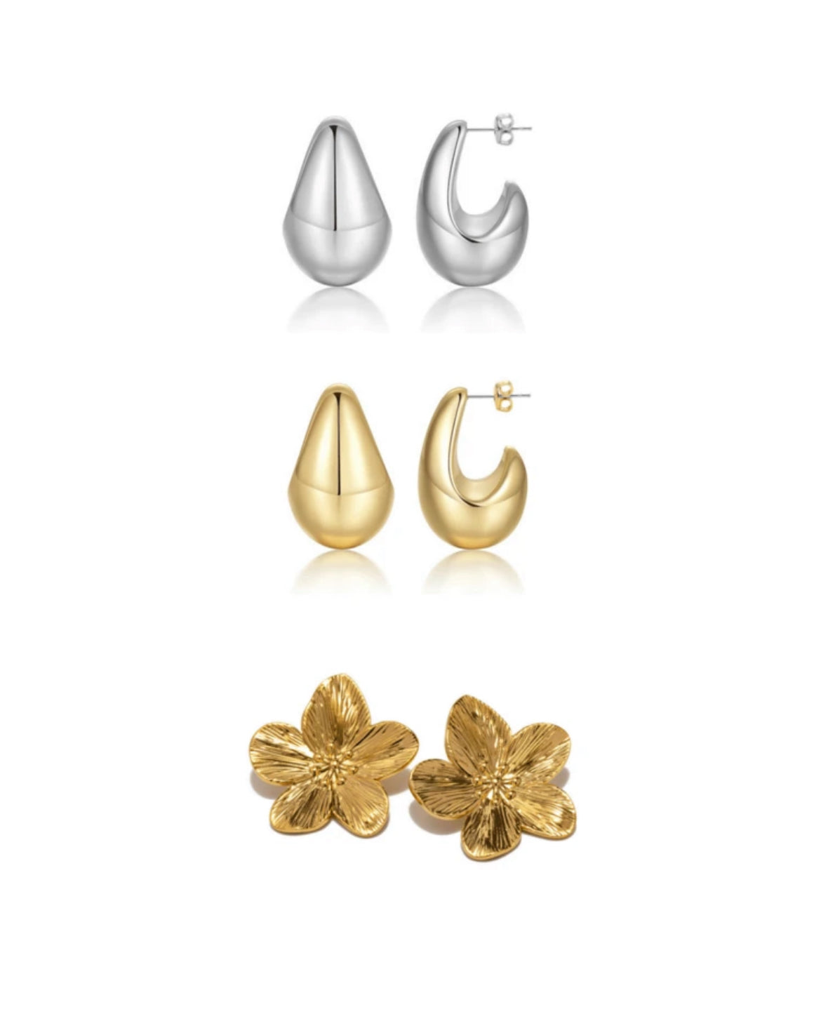 3pairs earrings