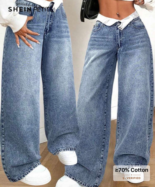 Wide leg jeans