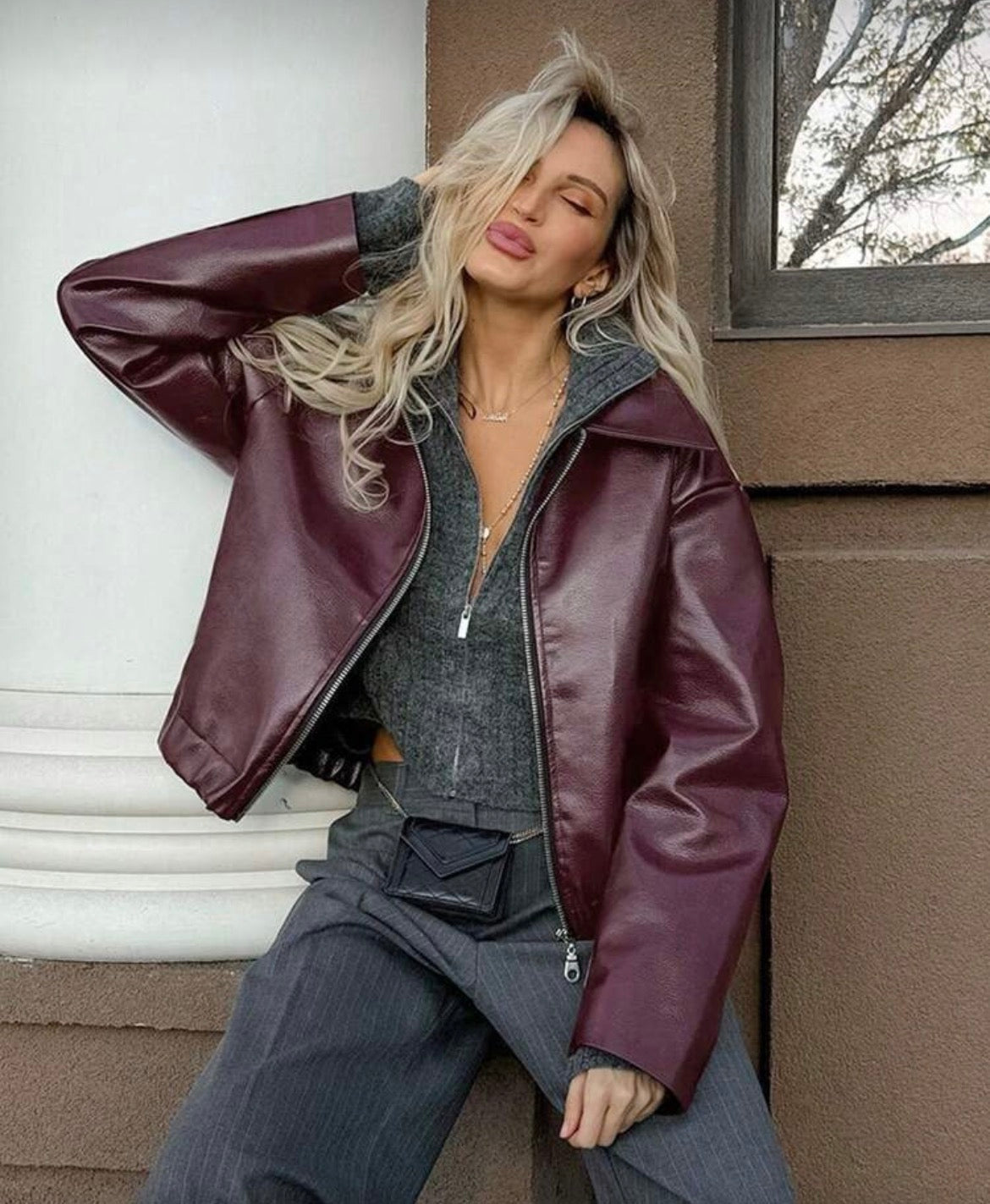 Leather jacket
