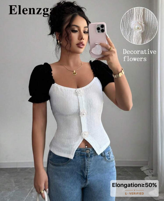 Puff sleeve blouse