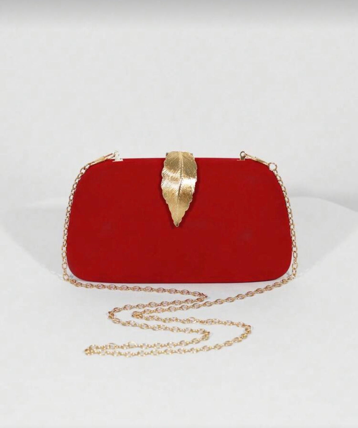 Velvet clutch