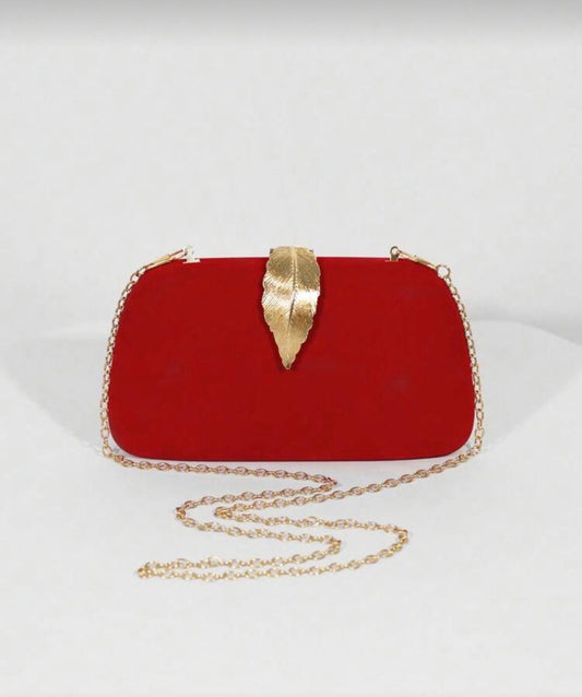 Velvet clutch