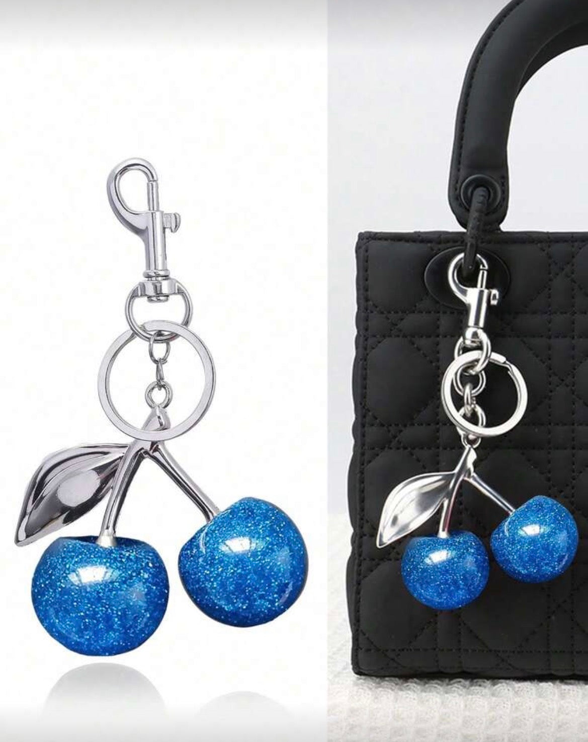 Cherry bag charm