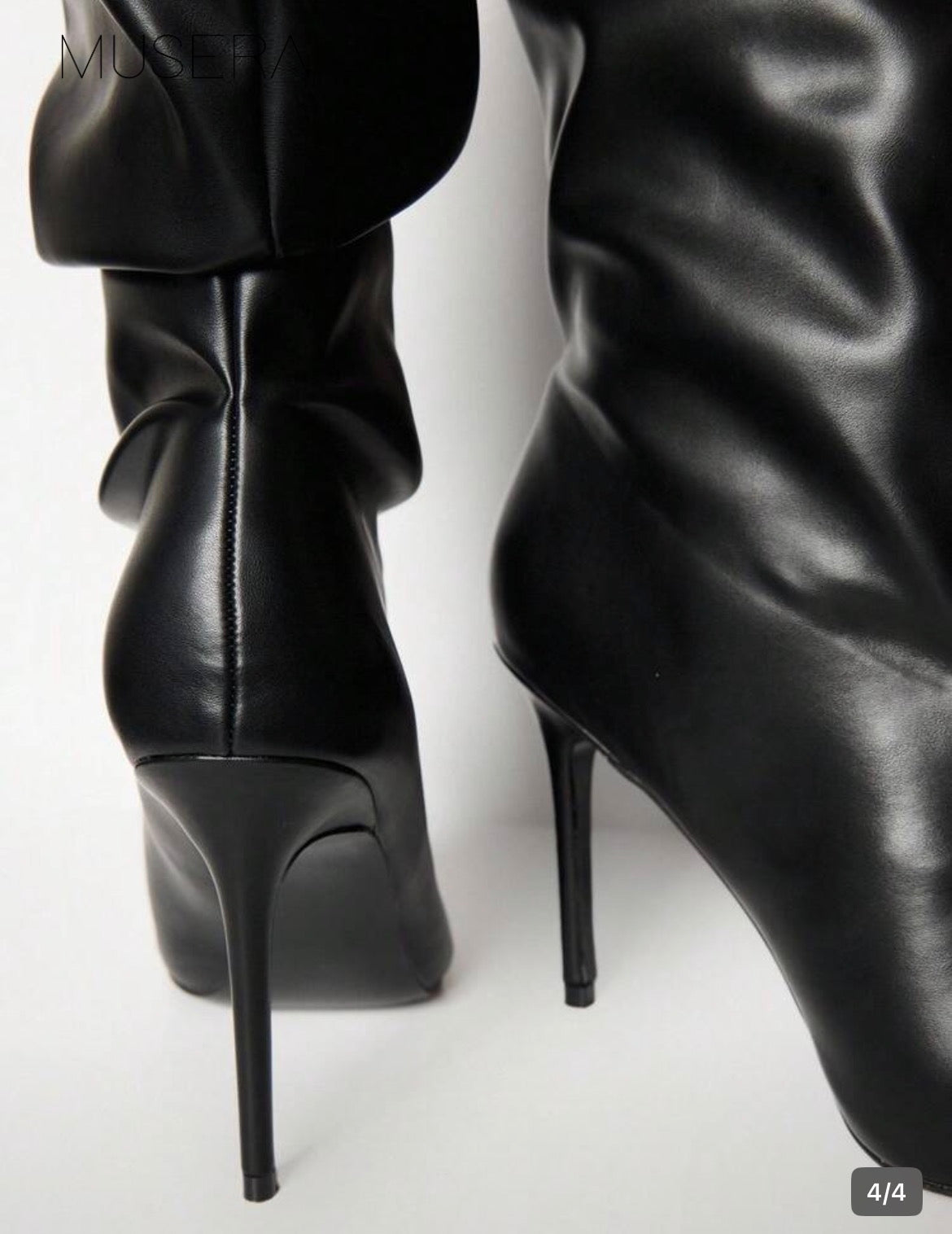 High-knee boots