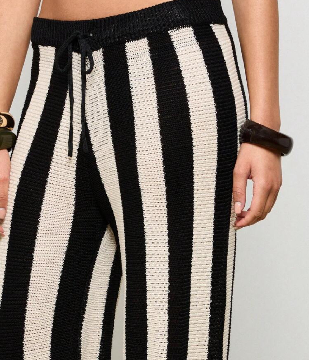 Wide leg crochet pants