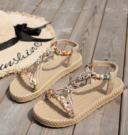 Beige sandals