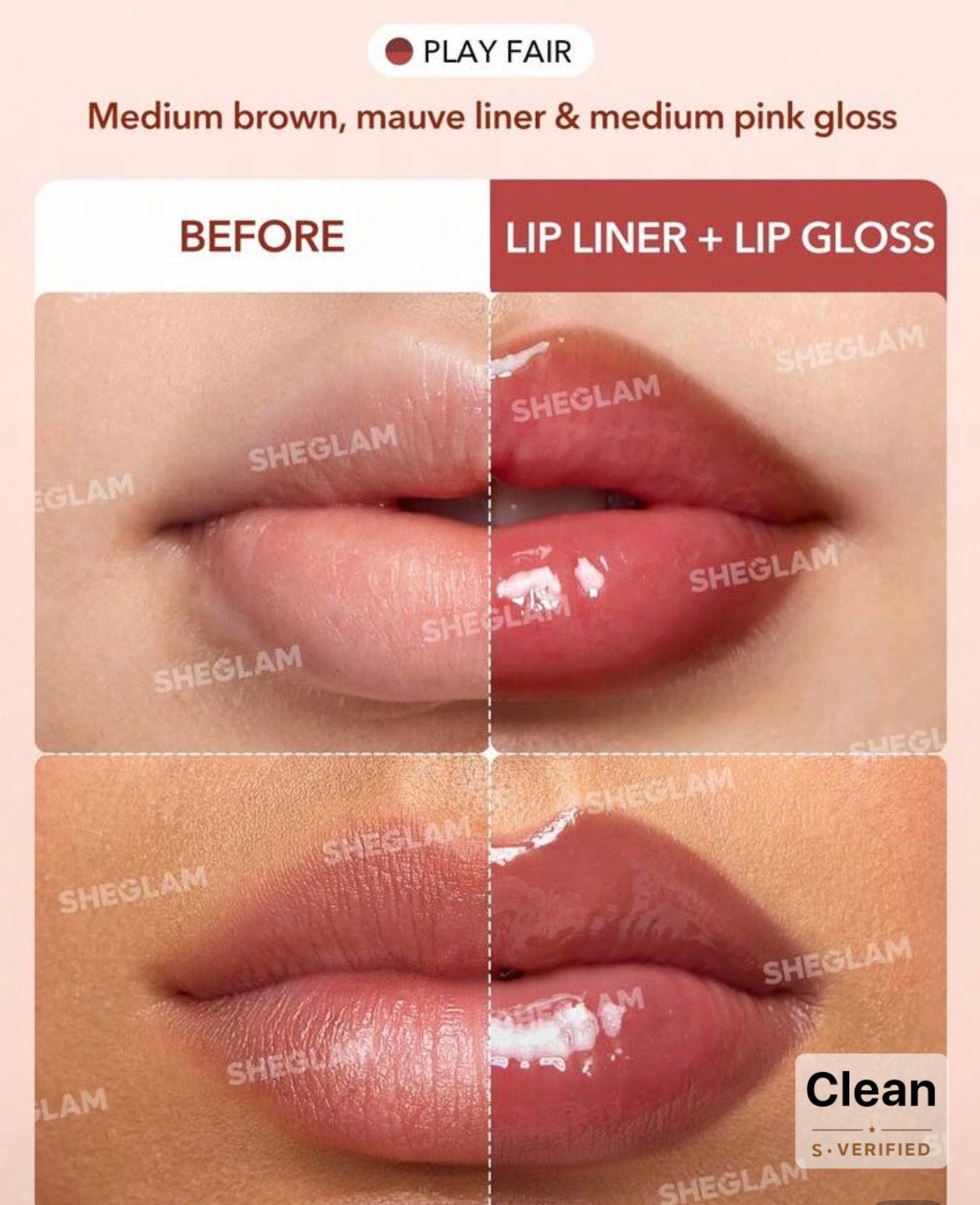 Lipliner & lipgloss
